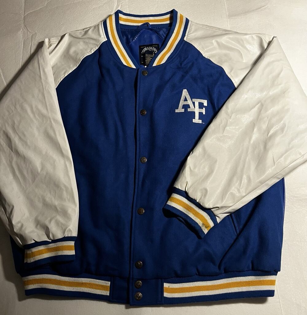 Vintage Steve & Barry’s Air Force Falcons Varsity Jacket Men XXL 2XL USAF